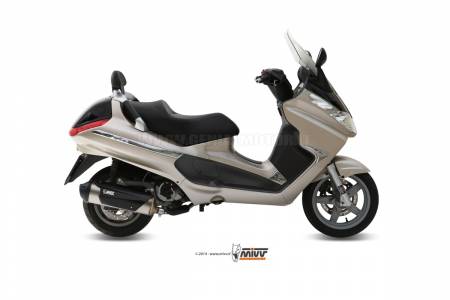 C.PG.0017.K Mivv Approved Complete Exhaust Urban Stainless Steel Piaggio X8 200 2005 > 2007