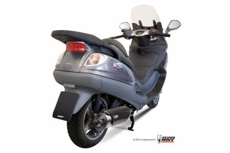 C.PG.0014.K Mivv Approved Complete Exhaust Urban Stainless Steel Piaggio X9 500 2006 > 2007