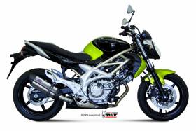 Auspuff exhaust MIVV Suono Edelstahl fur Suzuki Gladius 2009 > 2015