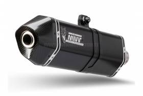 Mivv Exhaust Muffler Speed Edge Black for Suzuki Gsf 1250 Bandit 2007 > 2016