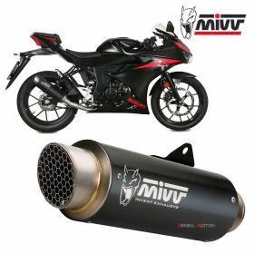 Mivv Complete Exhaust GP PRO Black Inox black for SUZUKI GSX-R 125 2017 > 2020