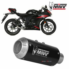 Mivv Complete Exhaust MK3 Black Inox black for SUZUKI GSX-R 125 2017 > 2020