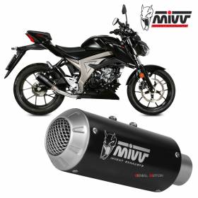Mivv Complete Exhaust MK3 Black Inox black for SUZUKI GSX-S 125 2017 > 2020