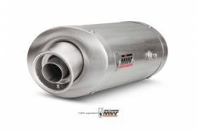 Mivv Exhaust Muffler Oval Steel Underseat for Triumph Daytona 675 2006 > 2012