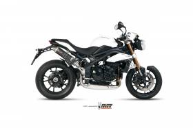 Mivv Approved Exhaust Mufflers GP Carbon High Triumph Speed Triple 2011 > 2015