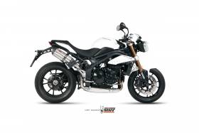 Mivv Approved Exhaust Mufflers Suono High for Triumph Speed Triple 2011 > 2015