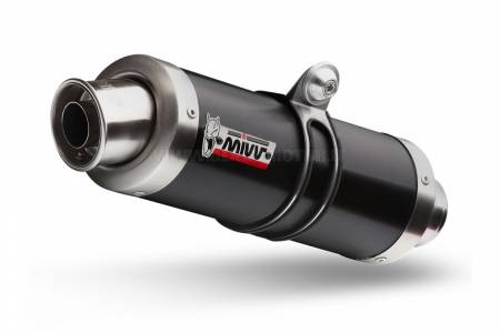 AT.012.LXB Mivv Approved Exhaust Mufflers GP Black for Triumph Speed Triple 2011 > 2015