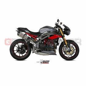 Mivv Approved Exhaust Mufflers Suono Steel for Triumph Speed Triple 2016 > 2017