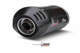 Mivv Approved Exhaust Mufflers Oval Carbon Useat Yamaha Fz6 Fazer 2004 > 2011