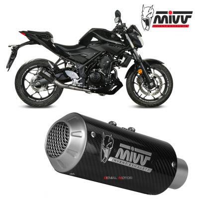 X.YA.0008.SM3C Mivv Complete Exhaust full system Carbon for YAMAHA MT-03 2016 > 2024