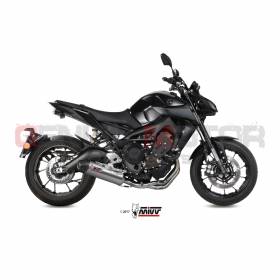 Mivv Complete Exhaust Oval Titanium With Carbon Cap for Yamaha Mt-09 2013 > 2020