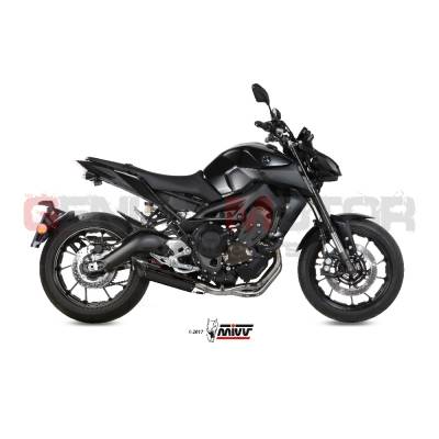 Y.042.L9 Mivv Complete Exhaust Suono Black Stainless Steel for Yamaha Mt-09 2013 > 2020