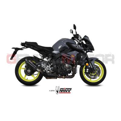 Y.057.L9 Mivv Exhaust Muffler Suono Black Stainless Steel for Yamaha Mt-10 2016 > 2021