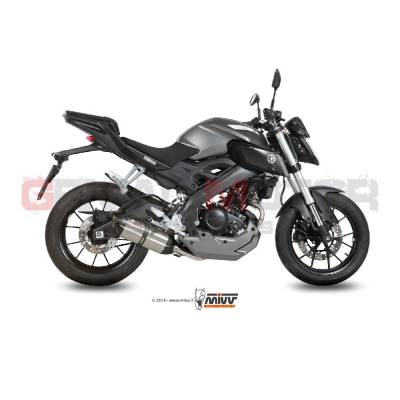 Y.047.L7 Mivv Complete Exhaust Suono Stainless Steel for Yamaha Mt-125 2015 > 2019
