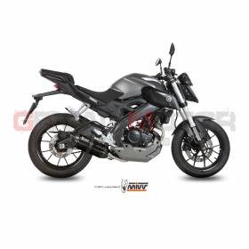 Mivv Complete Exhaust Suono Black Stainless Steel for Yamaha Mt-125 2015 > 2019
