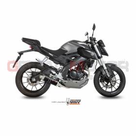 Mivv Complete Exhaust GP Black Stainless Steel for Yamaha Mt-125 2015 > 2019