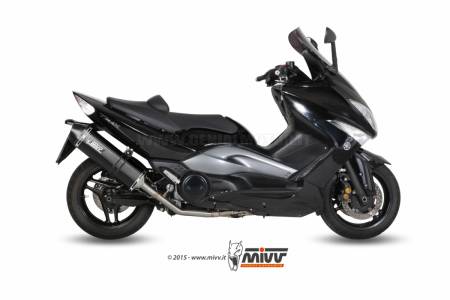 Y.035.LRB Scarico Completo MIVV Speed Edge Nero Acciaio inox Yamaha T-Max 500 2008 > 2011