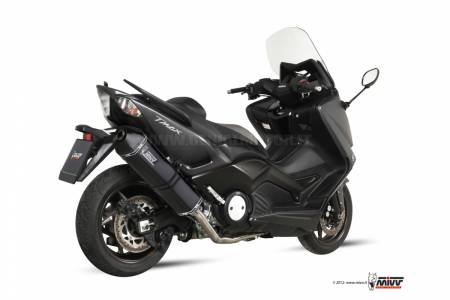 Y.037.LRB Scarico Completo MIVV Speed Edge Nero Acciaio inox Yamaha T-Max 500 2012 > 2016