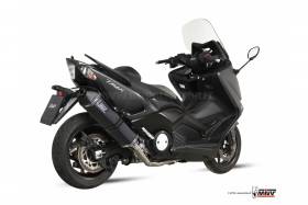 Komplette Auspuffanlage MIVV Speed Edge Schwarz fur Yamaha T-Max 530 2012 > 2016