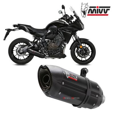 Y.058.L9 Mivv Complete Exhaust Suono Black Inox black for YAMAHA TRACER 700 GT 2016 > 2019