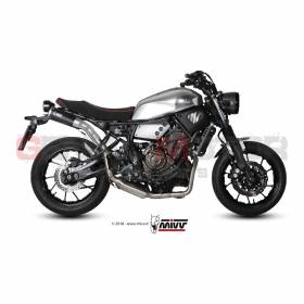 Komplette Auspuffanlage MIVV Ghibli Schwarz Hoch Yamaha Xsr 700 2016 > 2022