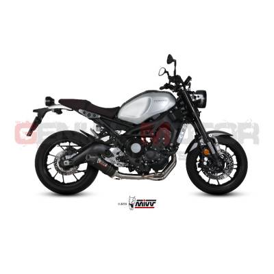 Y.054.L3C Mivv Complete Exhaust Oval Carbon with Carbon Cap for Yamaha Xsr 900 2016 > 2020
