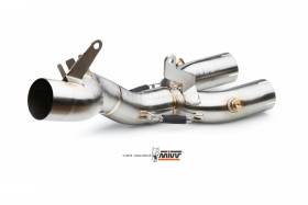 Mivv No Kat Link Pipe Downpipe Stainless S C1 Yamaha Yzf 1000 R1 2015 > 2021