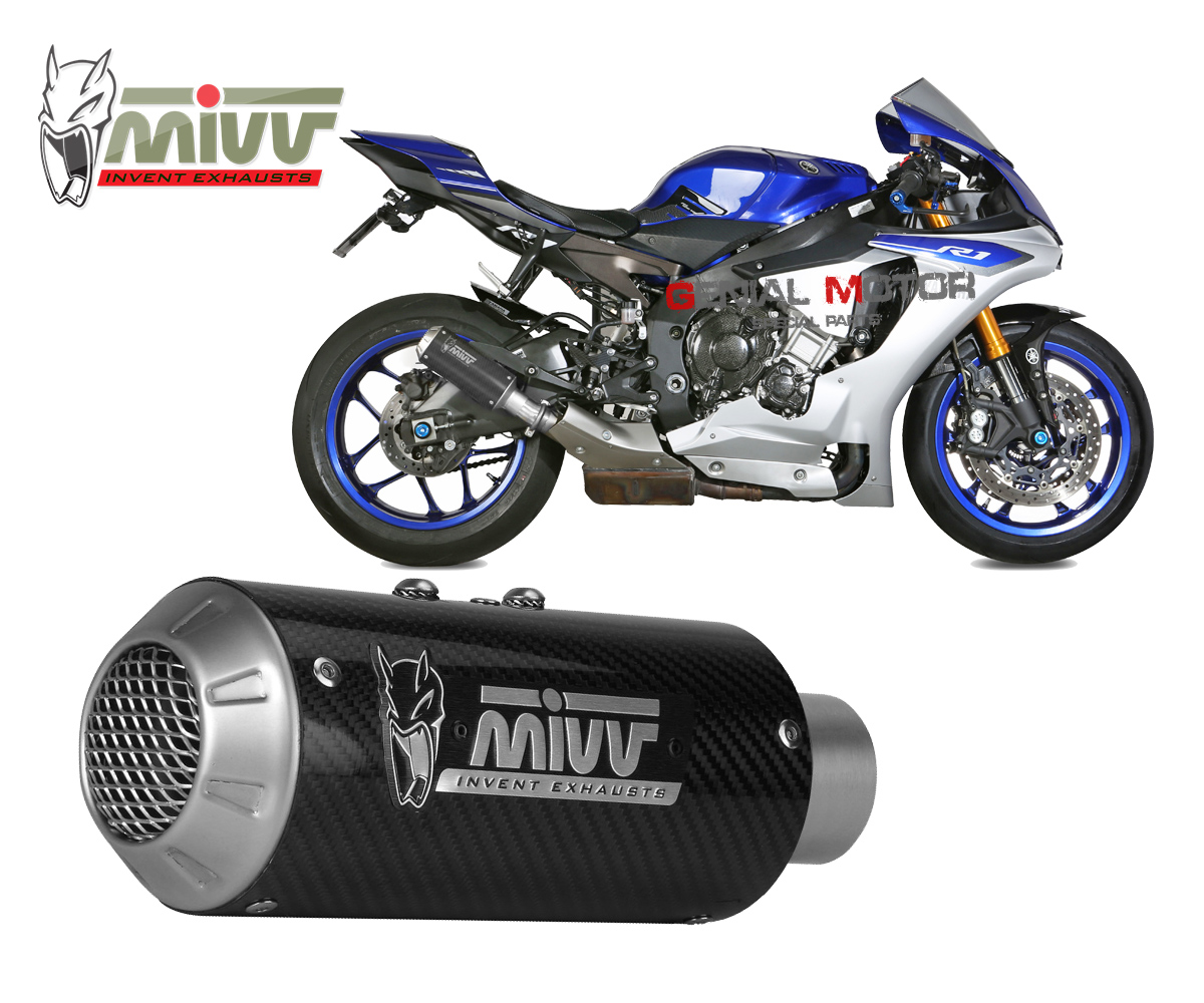 Mivv Yamaha Yzf R25 Terminale Di Scarico Marmitta Gp Carbonio Moto Omologato