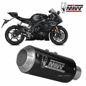 Mivv Exhaust Muffler MK3 Carbon kat for YAMAHA YZF 600 R6 2017 > 2023