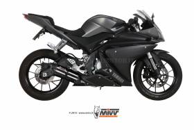Mivv Complete Exhaust Suono Black Stainless Steel Yamaha Yzf R125 2014 > 2018