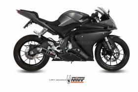 Mivv Complete Exhaust GP Black Stainless Steel for Yamaha Yzf R125 2014 > 2018