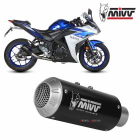 Mivv Complete Exhaust Full system Inox black for YAMAHA YZF R25 2015 > 2023