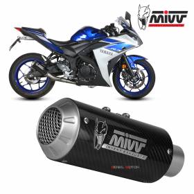 Mivv Complete Exhaust full system Carbon for YAMAHA YZF R25 2015 > 2023