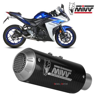 X.YA.0008.SM3C Mivv Complete Exhaust full system Carbon for YAMAHA YZF R3 2015 > 2023