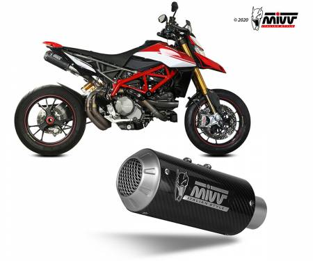D.045.LM3C Mivv Exhaust Mufflers MK3 Carbon for DUCATI HYPERMOTARD 950 2019 > 2020