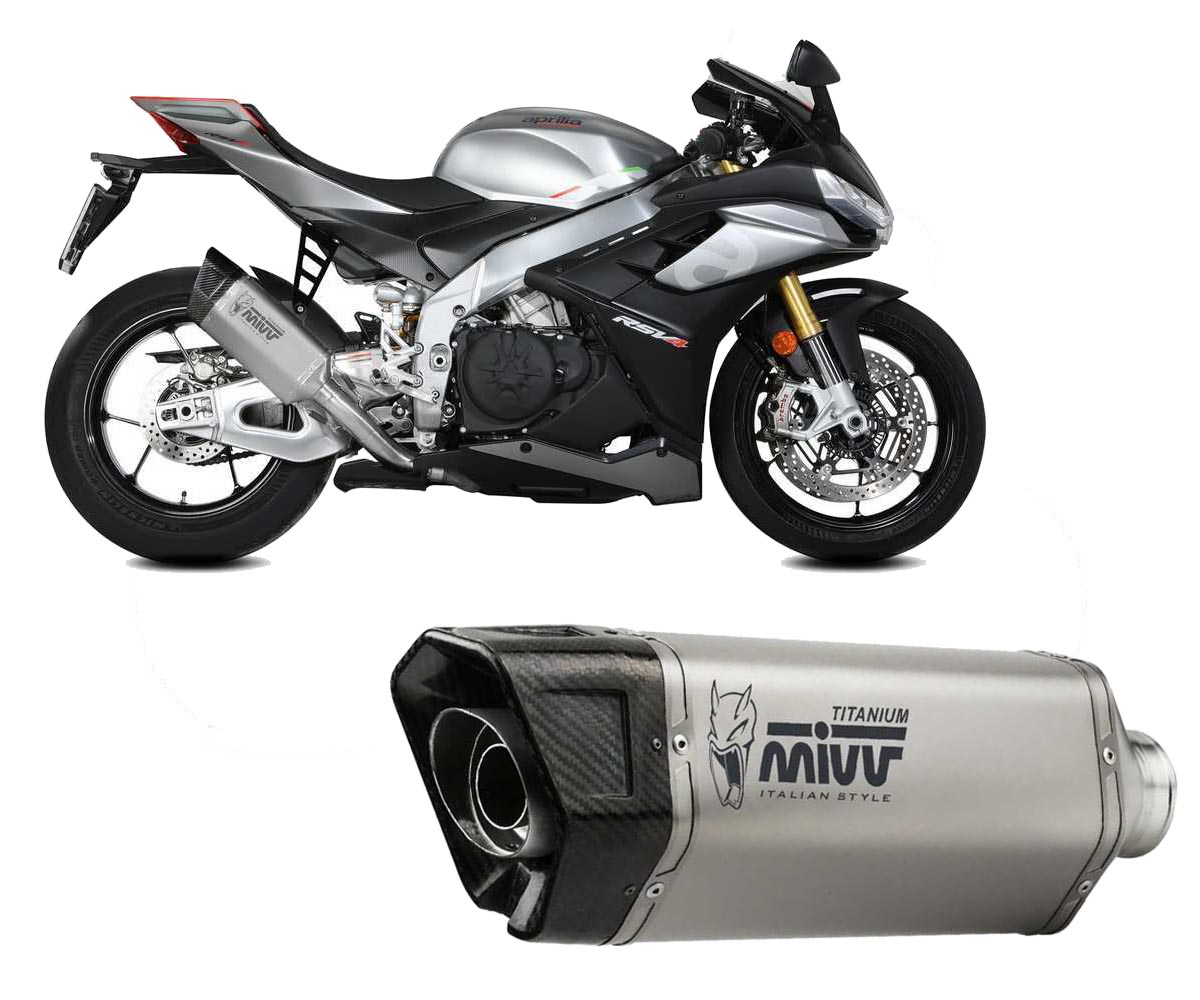 Pot D'échappement Mivv Oval En Acier Inoxydable Pour Aprilia RSV4 (2009 à 2016) - Qualité Italienne