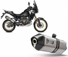Exhaust terminal MIVV SPEED EDGE Steel for HONDA CRF 1100 L AFRICA TWIN 2020 > 2023