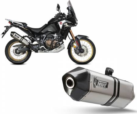 H.079.LRX Exhaust terminal MIVV SPEED EDGE Steel for HONDA CRF 1100 L AFRICA TWIN 2020 > 2023
