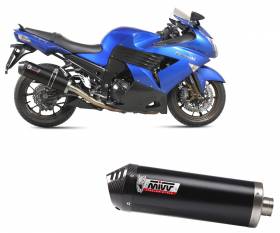 Exhaust terminal MIVV OVAL Nero+WITH CARBON CAP for KAWASAKI ZZR 1400 2008 > 2011