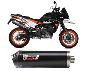 Exhaust terminal MIVV OVAL Nero+WITH CARBON CAP for KTM 890 SMT 2023 > 2024