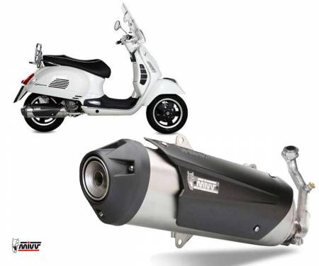 C.PG.0020.K Full System Exhaust Mivv Approved Urban Steel for Piaggio VESPA GTS 300 2008 > 2016
