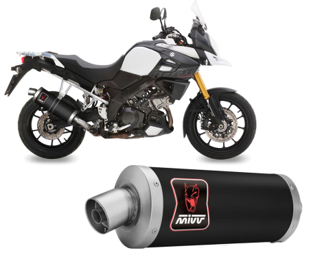 Scarico GPR per Suzuki V-Strom Dl 1000 2017/2019 e4 Trioval Omologato