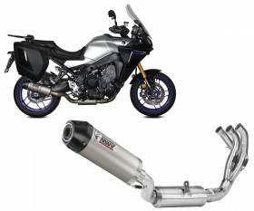Tubo De Escape Completo MIVV OVAL Titanium+WITH CARBON CAP para YAMAHA Tracer 9/GT {{year_system}}