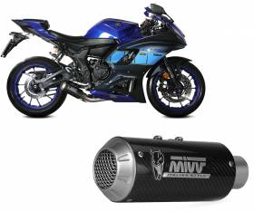 Mivv Complete full exhaust MK3 Carbon for YAMAHA YZF R72022 > 2024