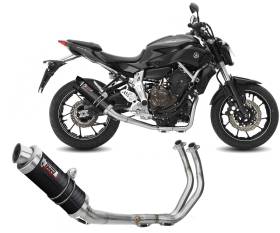 Scarico Completo MIVV GP Carbonio con coppa carbonio Alto per Yamaha Mt-07 2021 > 2024