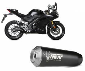 Complete Exhaust MIVV X-M1 Black for YAMAHA YZF R125 2019 > 2023