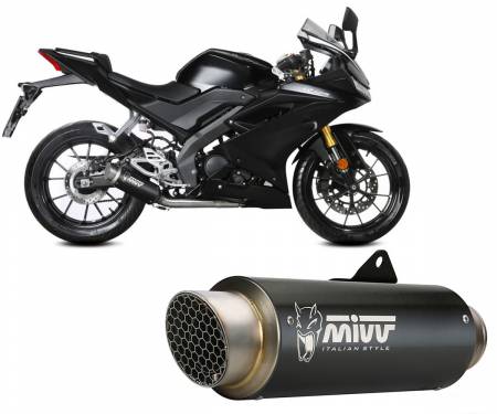 Y.067.LXBP Complete Exhaust MIVV GPpro Black for YAMAHA YZF R125 2019 > 2023