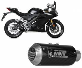 Complete Exhaust MIVV MK3 Carbon for YAMAHA YZF R125 2019 > 2023