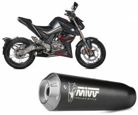 Complete Exhaust MIVV X-M1 Black for ZONTES ZT 125 U {{year_system}}