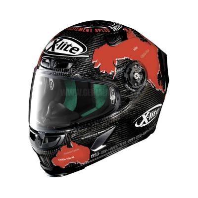 U83000606019 Casque Visage Complet X-lite Helmet X-803 Ultra Carbon Checa 019